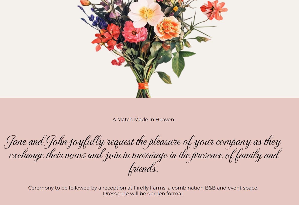 Wedding Webpage